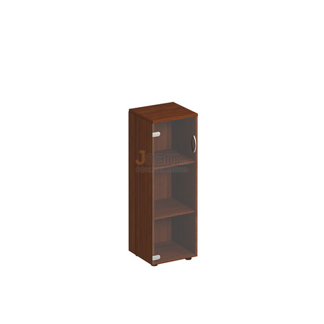 Мебель для персонала Офисный шкаф для документов средний узкий с прозрачным стеклом К 358