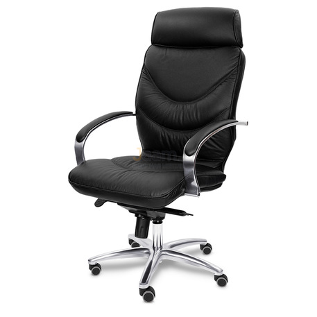 Кресло LEEDS CHROME A кожа+кож.зам.