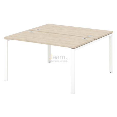 Мебель для персонала Стол-тандем на металлокаркасе S-42