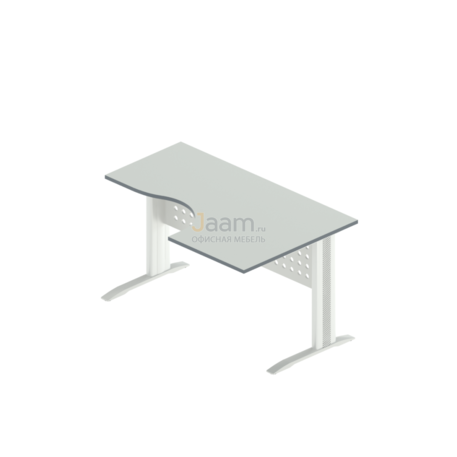 Мебель для персонала Стол интеграл на металлокаркасе правый АМК-33 R,ОА-01/1400