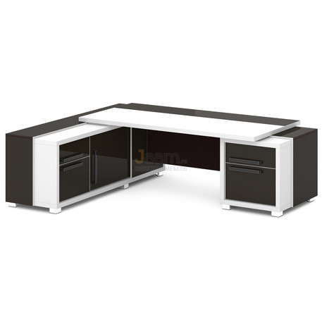 Кабинет руководителя Стол руководителя с греденцией и тумбой L-120пр/л