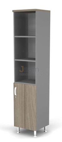 Мебель для персонала Стеллаж полуоткрытый 5-ур., глухая R-дверь BR81.0503