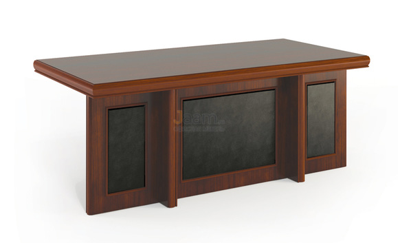 Кабинет руководителя Стол письменный c кожанными вставками HVD22102