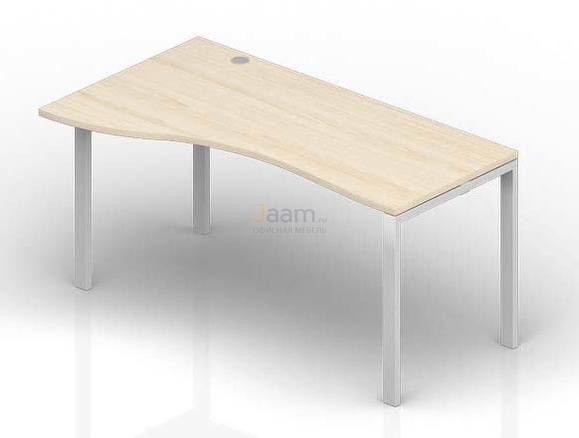 Мебель для персонала Стол "Волна" левый(1 громмет) STG129GV