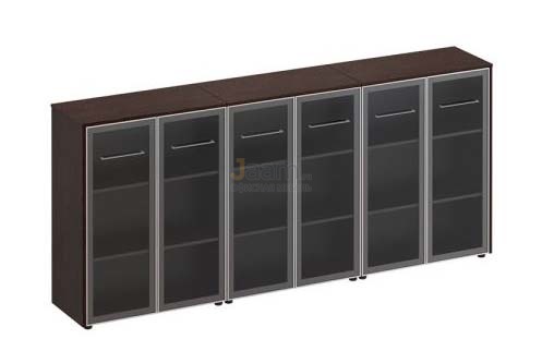 Кабинет руководителя Офисный шкаф для документов стекл.двери