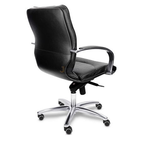 Кресло LEEDS CHROME B кожа+кож.зам.