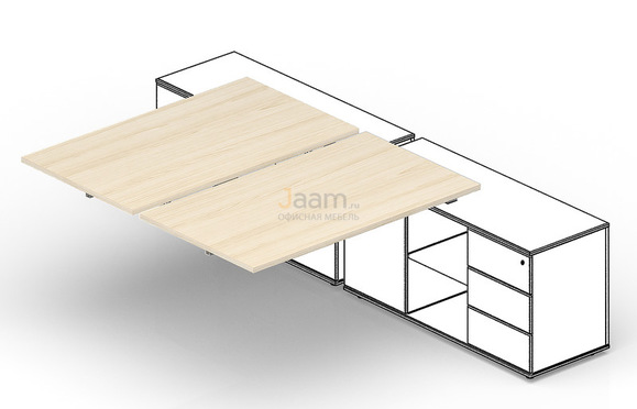 Мебель для персонала Приставной элемент ST2TPS168FU