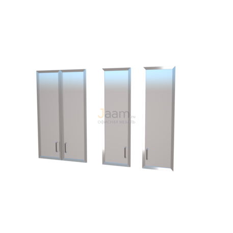 Кабинет руководителя Дверь правая стеклянная в алюминиевой рамке К-979