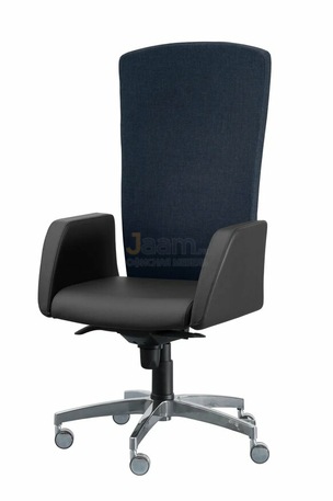 Кресло Сигма/П комбиниров. кожа стандарт/база алюминий