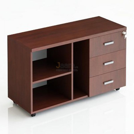 Кабинет руководителя Офисная тумба подкатная 3-х секционная с открытыми полками прав./лев. 206