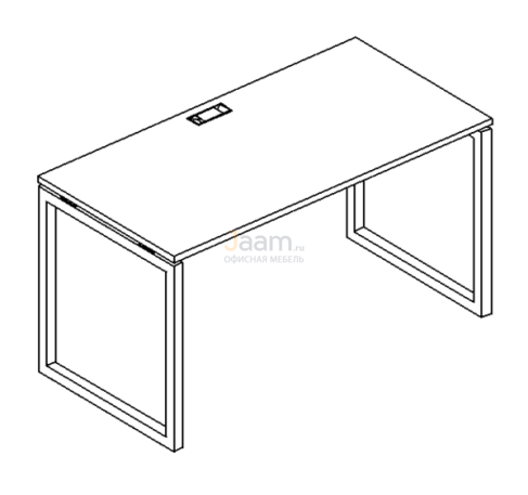 Мебель для персонала Стол письменный на металлокаркасе QUATTRO Б4 015 БП