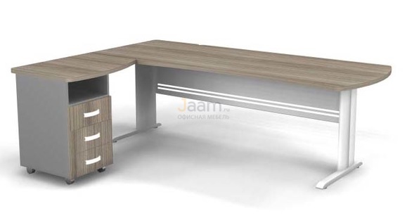 Мебель для персонала Угловое рабочее место на L-обр. каркасе левое B193/1