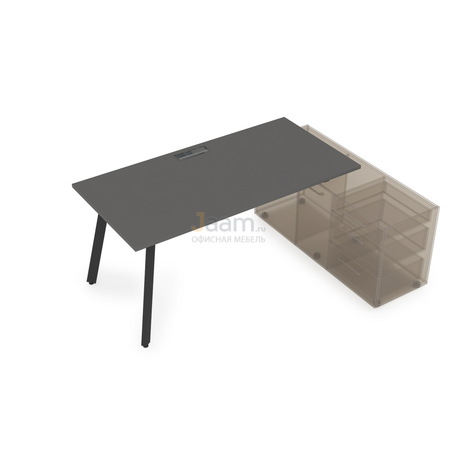 Мебель для персонала Стол рабочий с тумбой опорной порошковое покрытие 10СТО.084