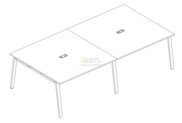 Стол Стол для переговоров на металлокаркасе TRE Б3 131-2 БП