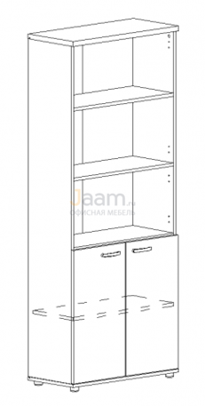 Мебель для персонала Шкаф для документов полузакрытый 9371 БП