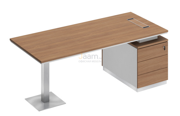 Кабинет руководителя Стол на опорной тумбе правый СИ 104пр