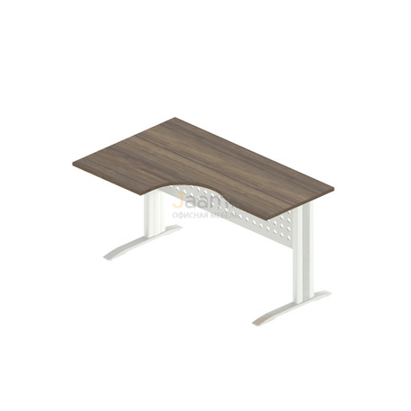 Мебель для персонала Стол интеграл на металлокаркасе левый АМК-33 L,ОА-01/1400