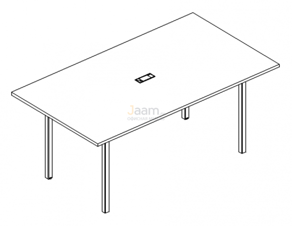 Стол Стол для переговоров на металлокаркасе DUE Б2 122 БП