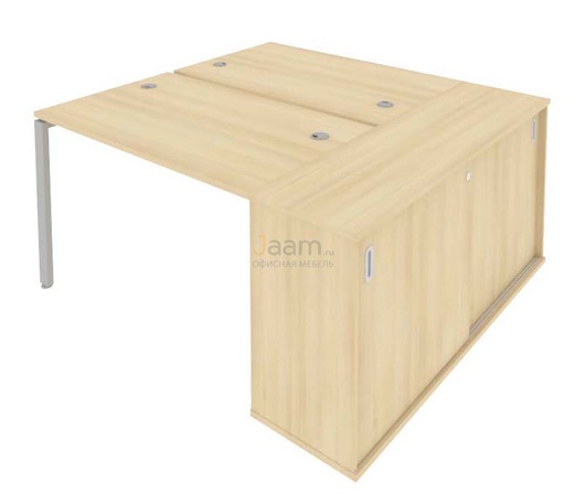 Мебель для персонала Рабочая станция с опорным шкафом-купе Б.РС-СШК-1.2