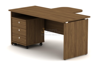 Мебель для персонала Стол с тумбой и приставкой