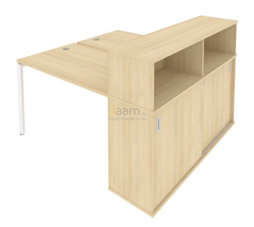 Мебель для персонала Рабочая станция с опорным шкафом-купе Б.РС-СШК-2.2