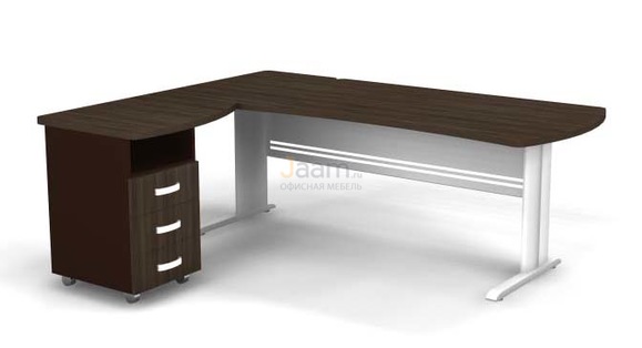 Мебель для персонала Угловое рабочее место на L-обр. каркасе левое B187/1