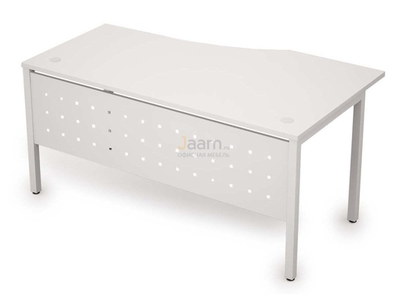 Мебель для персонала Стол криволинейный с экраном из металла левый 6МК.020