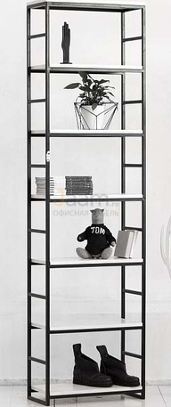 Мебель для персонала Стеллаж высокий с гор.орг. METALFRAME 2