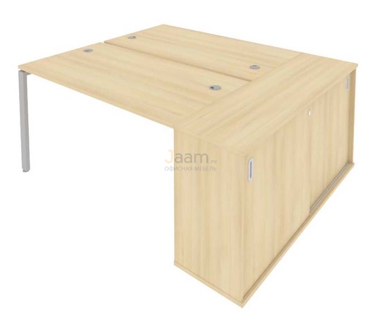 Мебель для персонала Рабочая станция с опорным шкафом-купе Б.РС-СШК-1.3