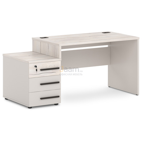 Мебель для персонала Стол с опорной тумбой левый T-24л