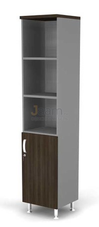 Мебель для персонала Стеллаж полуоткрытый 5-ур., глухая R-дверь BR81.0503