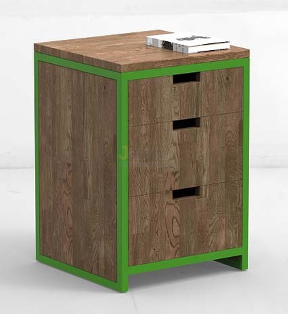 Мебель для персонала Офисная тумба METALLFRAME G OAK