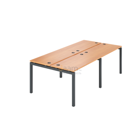 Мебель для персонала Бенч двойной на 4 рабочих места АМБ-002.60-4