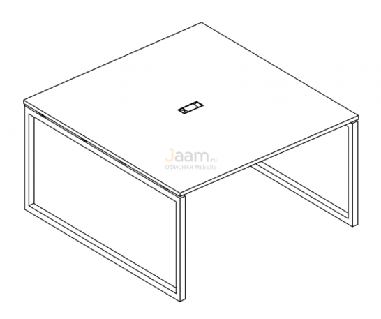 Стол Стол для переговоров на металлокаркасе QUATTRO Б4 132 БП