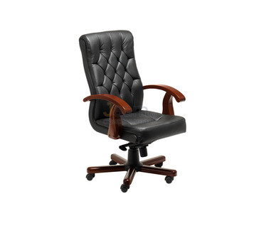 Кресло для руководителя DARWIN B кожа+кож.зам.