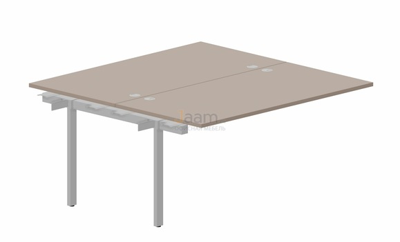 Мебель для персонала Составной стол на 2 рабочих места PEN2TPG168 - (4 громмета) приставной элемент