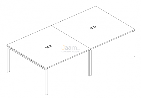 Стол Стол для переговоров на металлокаркасе UNO Б1 136-2 БП