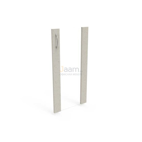 Мебель для персонала Дверь стеклянная средняя в рамке ЛДСП правая Э-52.0 Пр