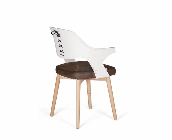 Кресло COOL CX0809M бело-коричневый