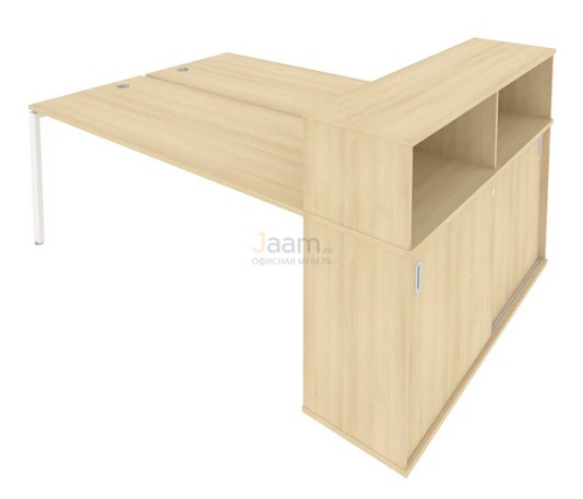 Мебель для персонала Рабочая станция с опорным шкафом-купе Б.РС-СШК-2.5
