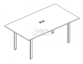 Стол для переговоров Стол для переговоров на металлокаркасе UNO Б1 124 БП