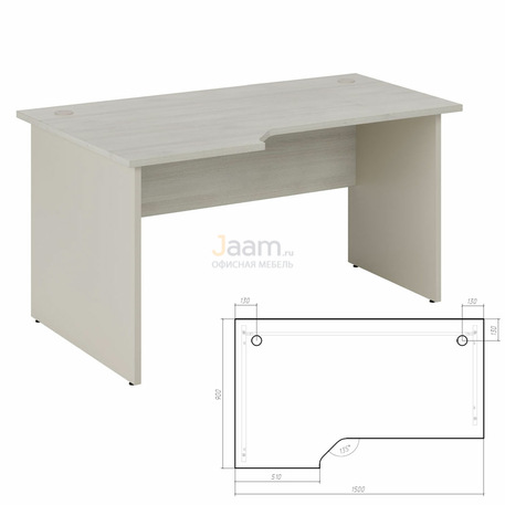 Мебель для персонала Стол эргономичный лев./прав. 150 New Line NLN36315521