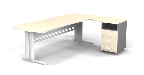 Мебель для персонала Угловое рабочее место на L-обр. каркасе правое B190/1