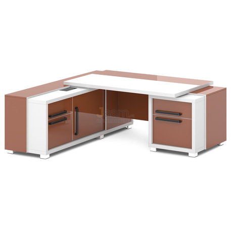 Кабинет руководителя Стол с тумбой и греденцией L-13пр/л
