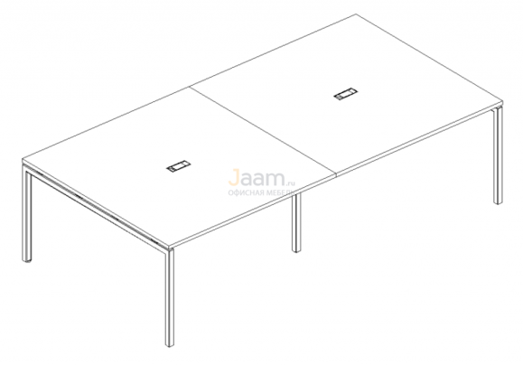 Стол Стол для переговоров на металлокаркасе DUE Б2 131-2 БП