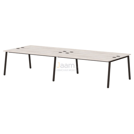 Мебель для персонала Бенч-система на 4 рабочих места на металлокаркасе Т-157