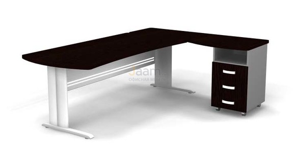 Мебель для персонала Угловое рабочее место на L-обр. каркасе правое B190/1