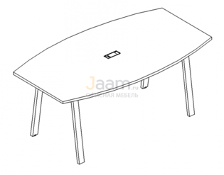 Стол для переговоров Стол для переговоров на металлокаркасе TRE Б3 114 БП