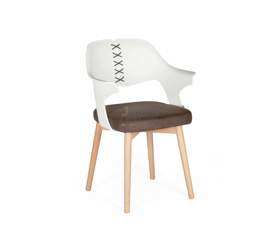 Кресло COOL CX0809M бело-коричневый