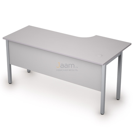 Мебель для персонала Стол криволинейный на металлических опорах левый 2МД.143